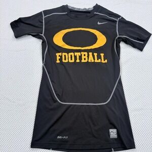Nike Pro Combat Dri-FIT Compression Shirt Youth Medium Oregon Football Black